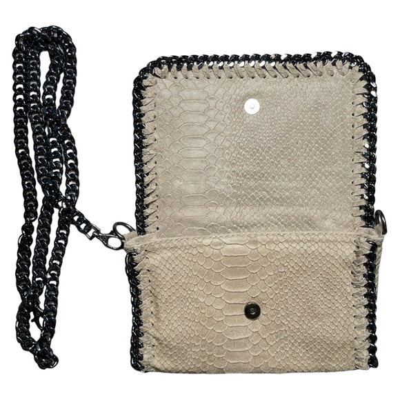 Genuine Leather Beige handbag - Picture 2 of 5